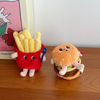 Móc Khóa Hình Khoai Tây Chiên Và Burger Dễ Thương