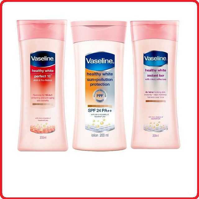 Sữa dưỡng thể trắng da Vaseline 200ml