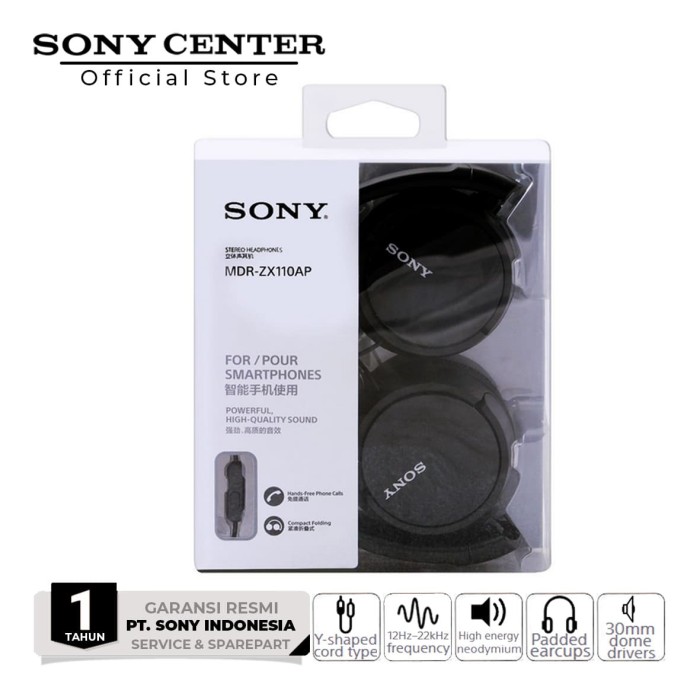 Tai Nghe Sony Mdr-Zx110Ap Màu Đen
