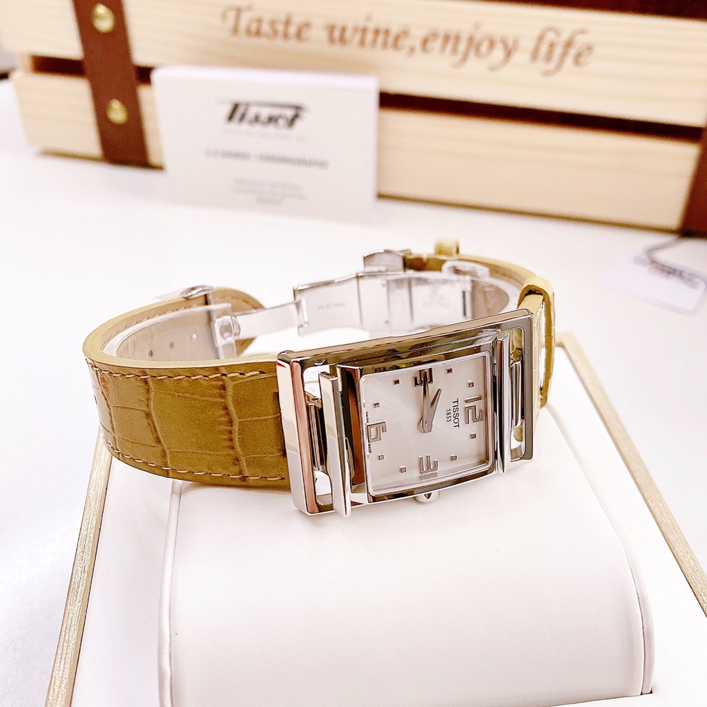 Đồng hồ nữ dây da Tissot My T Beige T032.309.16.037.00