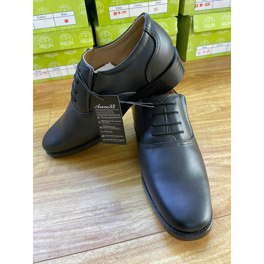 Giày da cao cấp 535 màu đen nâu - Asenco32