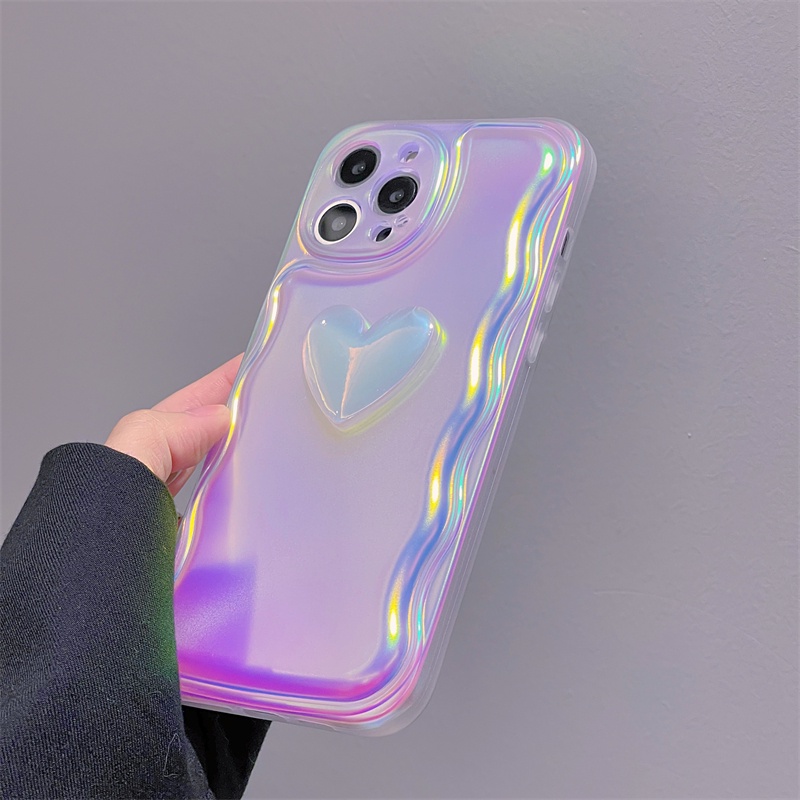 Ốp Điện Thoại Họa Tiết Trái Tim Cho Iphone 13ProMax 11ProMax iPhone12 ProMax XS Max