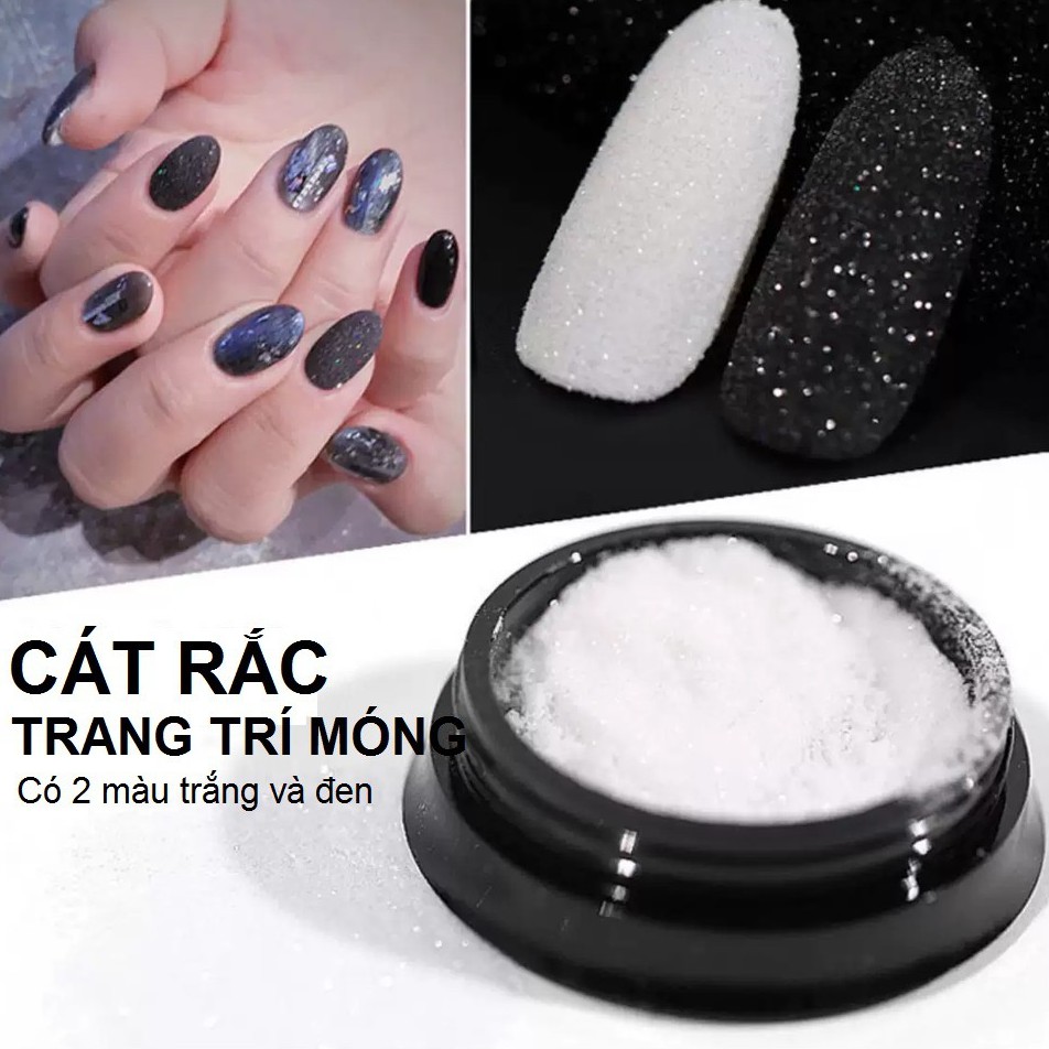 Cát Rắc Trắng Đen Trang Trí Móng