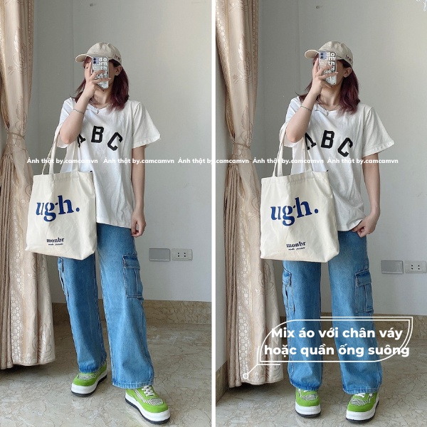Áo Phông ABC, Áo Phông Unisex Nam Nữ Hot Trend 𝘽𝙮.𝘾𝙖𝙢𝙘𝙖𝙢