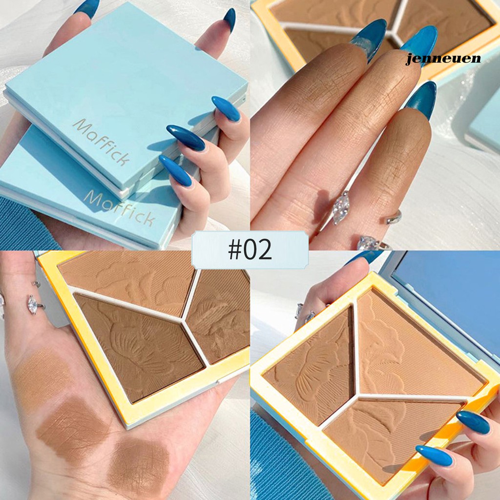 [Hàng mới về] Bảng Phấn Tạo Khối 3 Màu Chống Thấm Nước Lâu Trôi | BigBuy360 - bigbuy360.vn