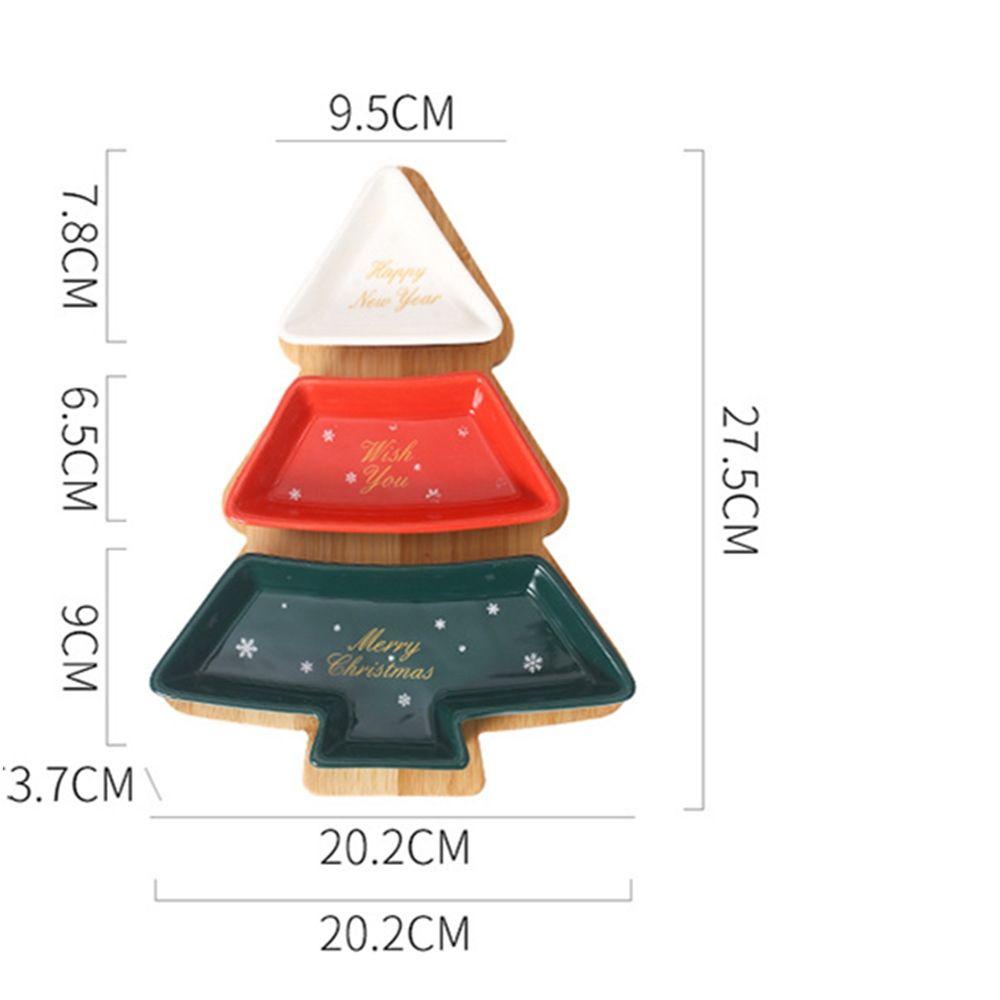 GOGOUP Đĩa Đựng Thức Ăn Hình Cây Thông Giáng Sinh