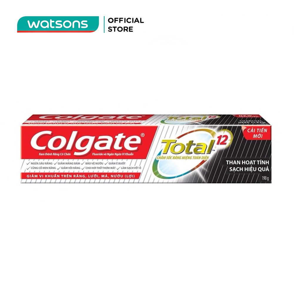 Kem Đánh Răng Colgate Total Charcoal 190g