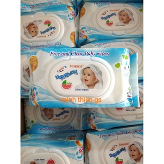 Khăn giấy ướt baby wipes SAHACO 99% pure water 125 tờ