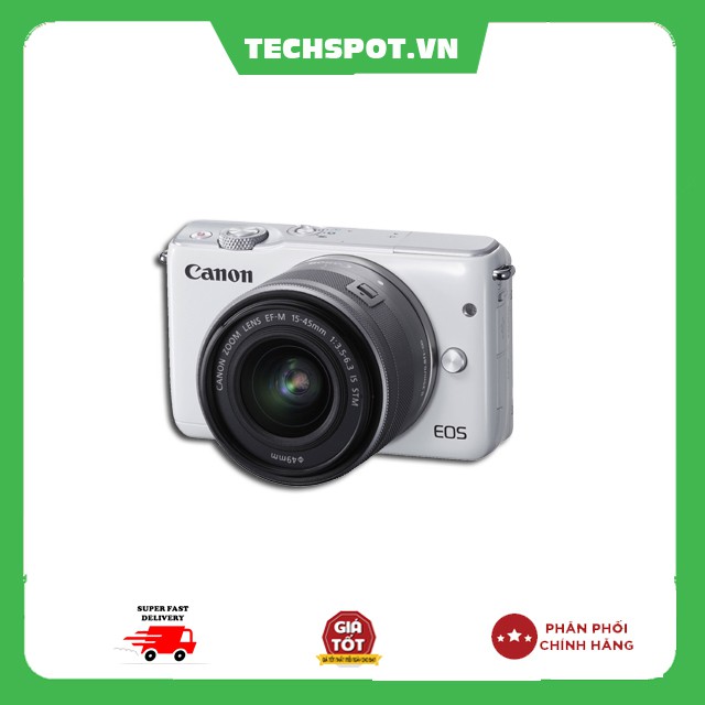 [Mã SKAMA06 giảm 8% đơn 250k]Máy ảnh Canon EOS M10 kit EF-M 15-45mm - Chính hãng