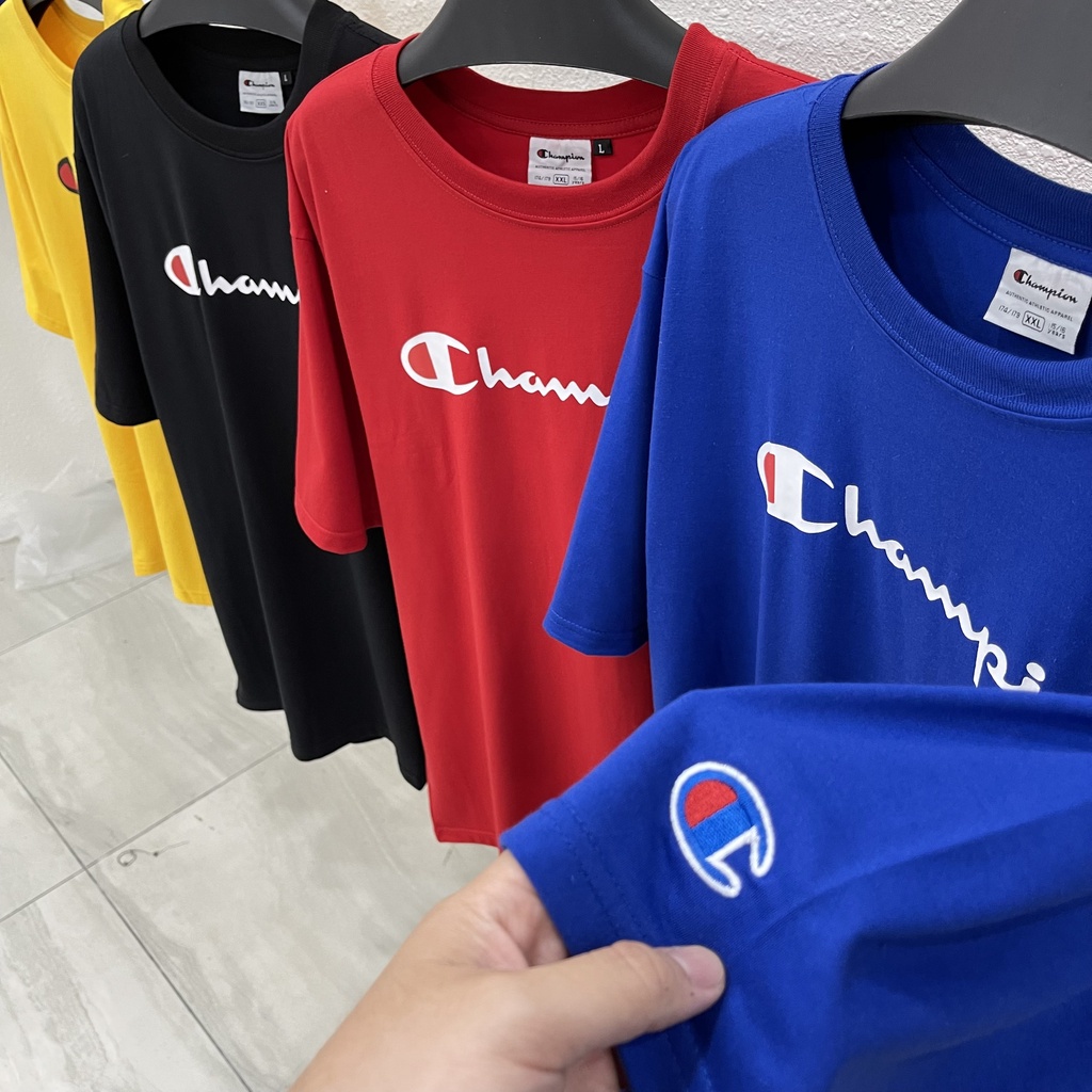 Áo Thun Champion Unisex Thun in GRAPICTEE V3 Hàng Chất Logo Thêu Full Tag