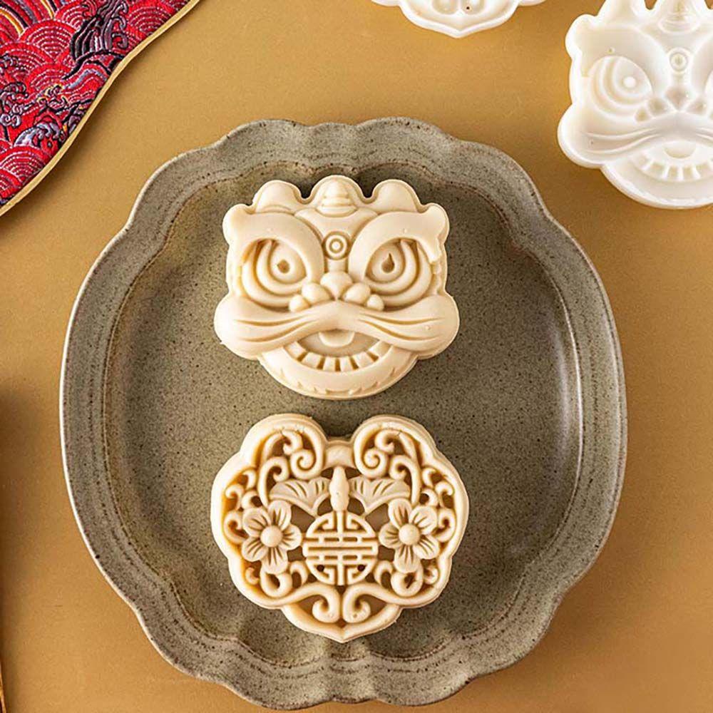 Bộ Khuôn Làm Bánh Trung Thu Hình Hoa Cỏ Độc Đáo Tiện Dụng DIY