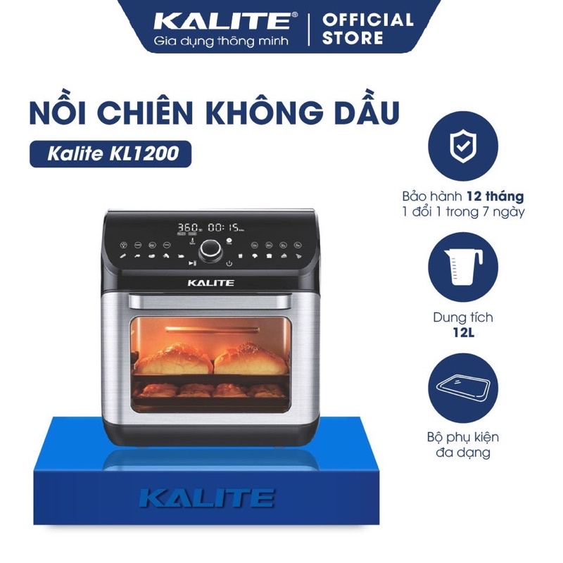 Nồi chiên không dầu Kalite KL-1200 12 lít (Bảo hành chính hãng 12 tháng)