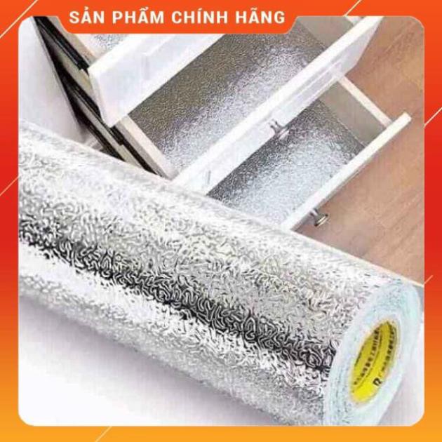 [ HÀNG SIÊU TỐT]  Cuộn giấy bạc dán bếp cách nhiệt chống thấm 0.6×3m