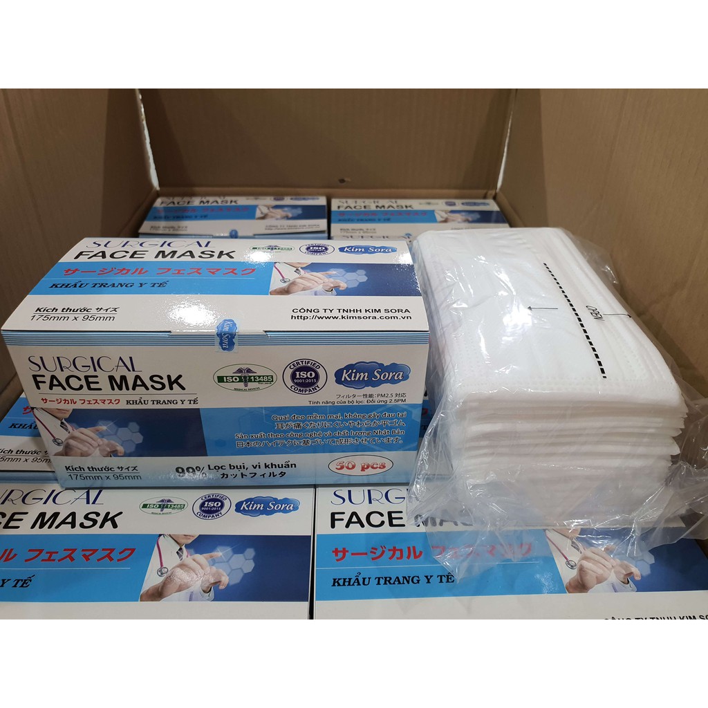Khẩu trang y tế 3 lớp Kim Sora [Hàng xuất Nhật] | BigBuy360 - bigbuy360.vn