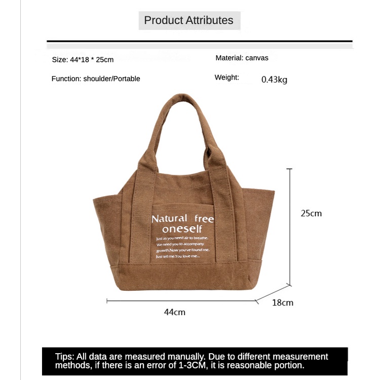 Túi Xách Đeo Vai Bằng Vải Bạt In Chữ Thời Trang Mới 2022