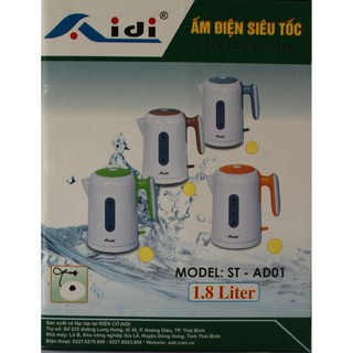 Ấm Siêu Tốc Aidi ST-AD01 1.8L