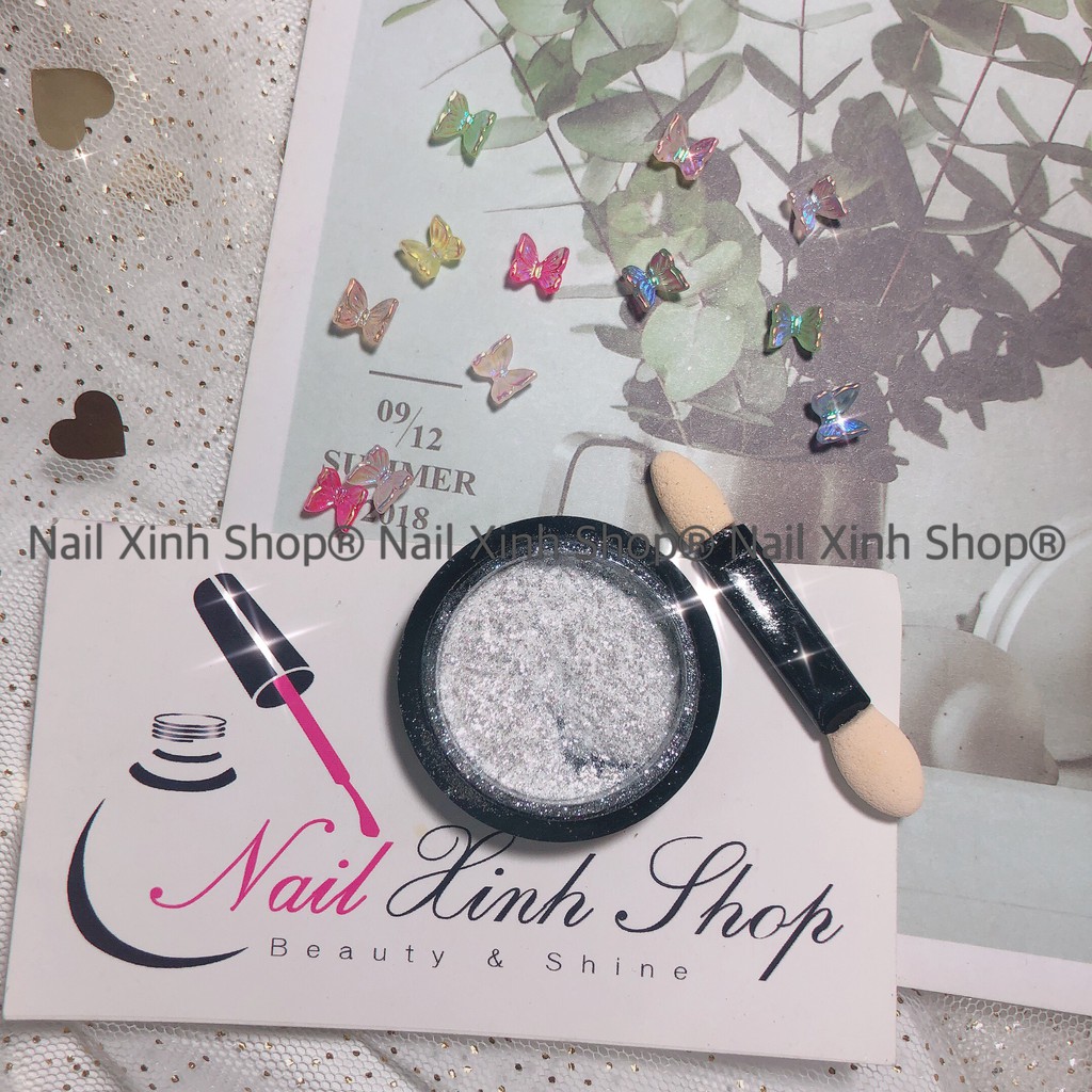 Kim tuyến cát bột nhuyễn mịn trang trí móng nail nghệ thuật 2020 , phản chiếu sáng tốt
