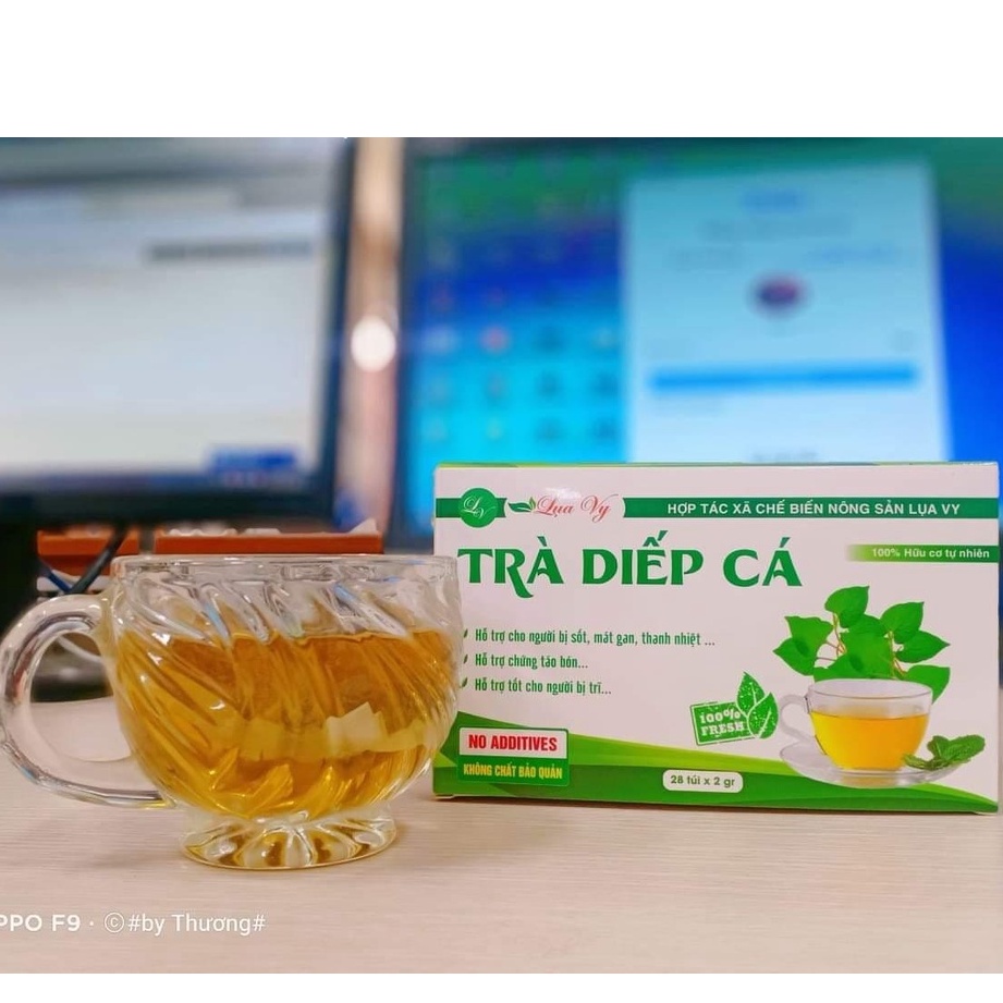 Trà Diếp Cá Lụa Vy- Thanh Nhiệt Giải Độc Gan (Hộp 18 gói)