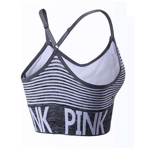 ÁO BRA TẬP GYM CÓ ĐỆM MÚT NÂNG NGỰC - ÁO TẬP GYM PINK CÁ TÍNH