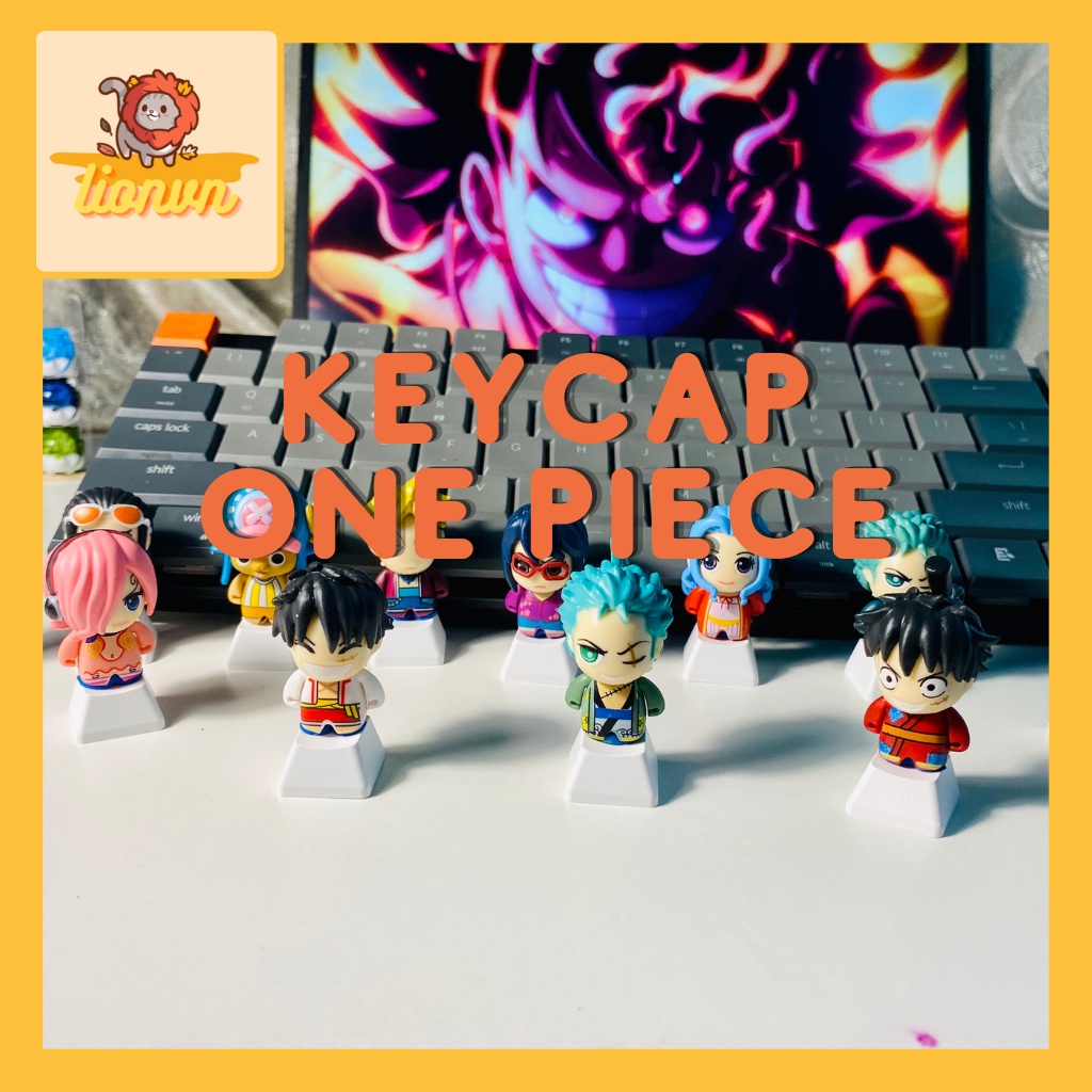 Nút Bàn Phím Keycap lẻ One Piece siêu dễ thương Lionvn