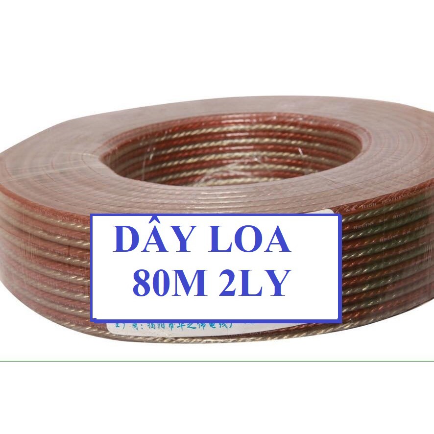 DÂY LOA 2 LY CUỘN 80 m - Dây 2 ly tốt