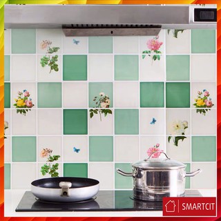 Giấy dán bếp cách nhiệt chống dầu mỡ, Decal dán bếp tráng nhôm chống nước cao cấp Smartcit T3B1