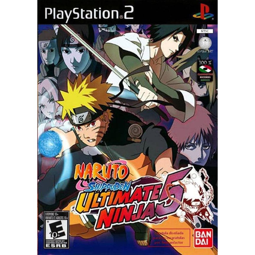 Đĩa Dvd Game Ps2 Naruto Shippuden Ultimate Ninja 5 + Dvd