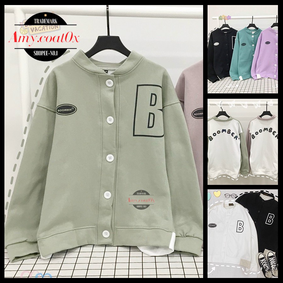 Áo khoác khoát nam nữ unisex form rộng vải nỉ dày đẹp áo khoát khoác bomber jacket cặp đôi cao cấp - Amy.Coat0x | BigBuy360 - bigbuy360.vn