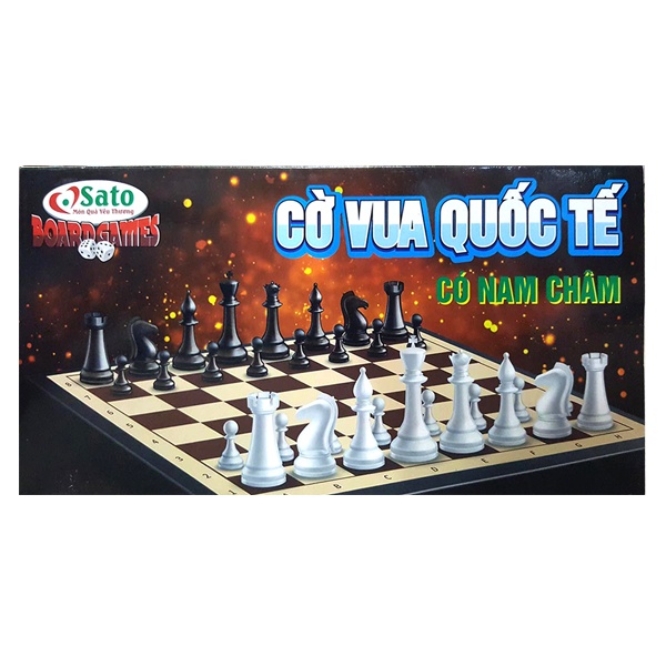 Bộ cờ vua quốc tế có nam châm Sato 059