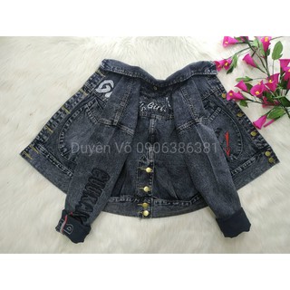 ÁO KHOÁC JEAN LỬNG NỮ TÚI HỘP G155 FREESIZE