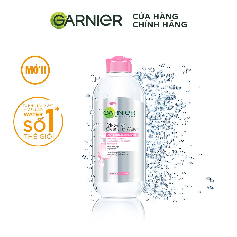 Nước Tẩy Trang Garnier Micellar Cleansing Water Chính Hãng Đủ Mẫu 50ml, 125ml – 400ml