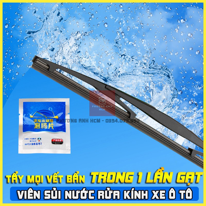 minh quy chuyên đồ xe máy.bảo hành 1 năm đổi trả nếu ko hài lòng Viên sủi rửa kính ô tô, 1 viên pha 4 lít nước- nước rửa