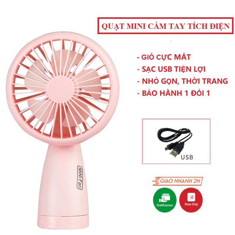 Quạt tích điện mini cầm tay - Quạt cầm tay mini TS004