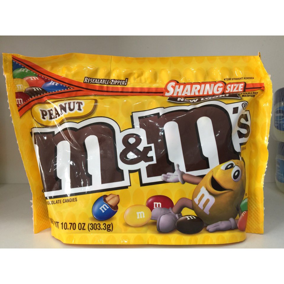 Kẹo Chocolate M&M's Của Mỹ Peanut 303g