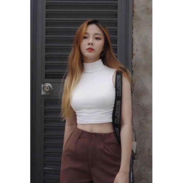 Áo Ba Lỗ 💎SALE💎 nữ CROPTOP sát nách Ngược ULZZANG BASIC form body bố sát chất liệu vải bozip nhập khẩu cao cấp sexy