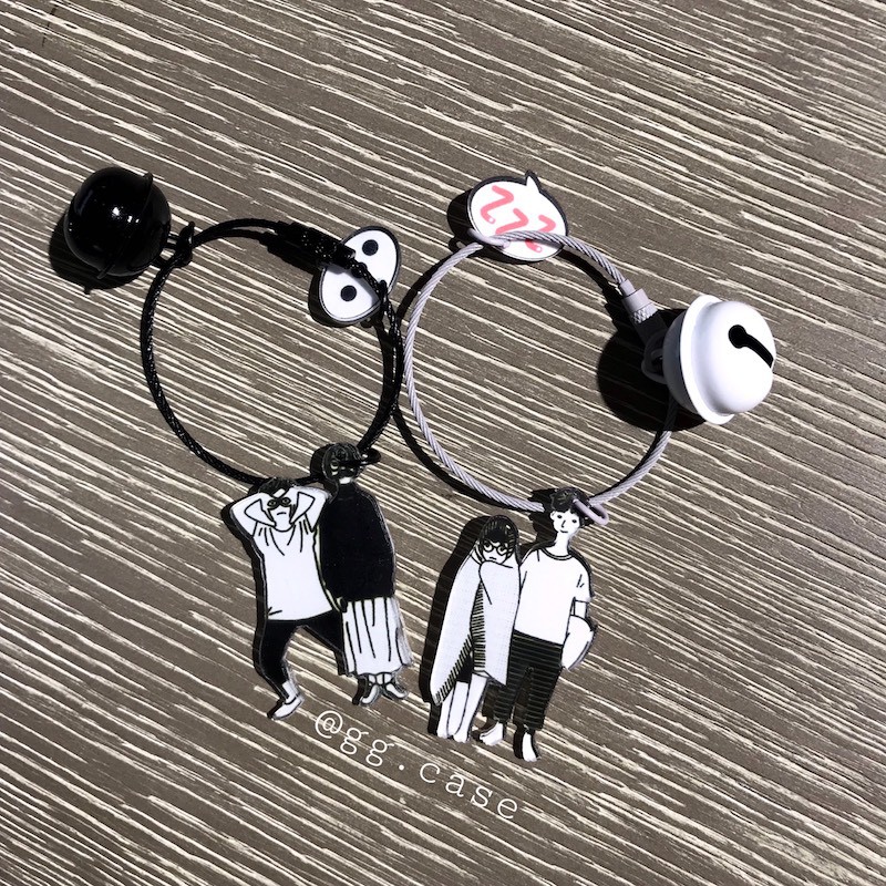 Móc khóa in hình quà tặng cặp đôi couple dễ thương (hình thật của shop)
