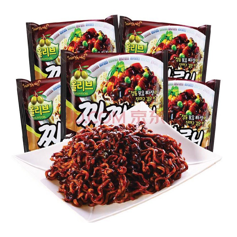 Mì tương đen dầu olive Samyang Hàn Quốc 140g