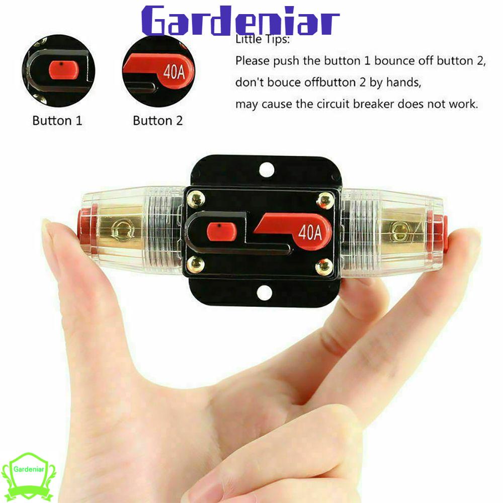💜DLWLRMA💜 Compatible Fuse Holder 20A-100A AMP Car Circuit Breaker Insurance Switch Durable DC 12V Line Protection Refit Adapter