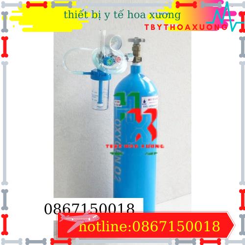 Bình Oxy Y Tế, Bình Thở Oxy Các Loại 5 lit, 8 lít, 40 Lít Đã Đầy Khí Oxy Nguyên Chất 99% Chỉ Hoả Tốc Nội Thành