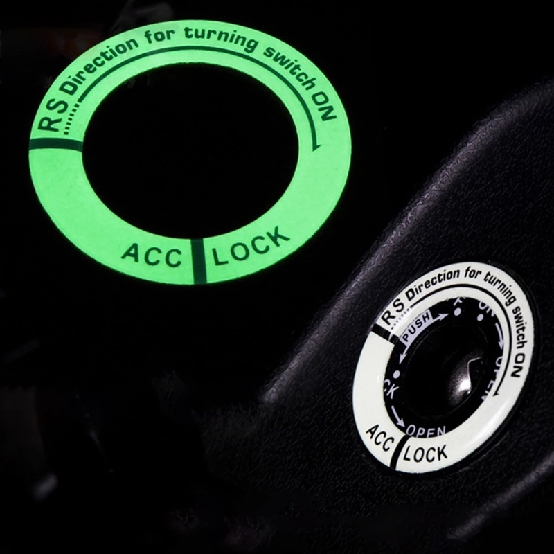 Miếng dán vòng tròn bảo vệ công tắc nắp đánh lửa 3D bằng gel dạ quang