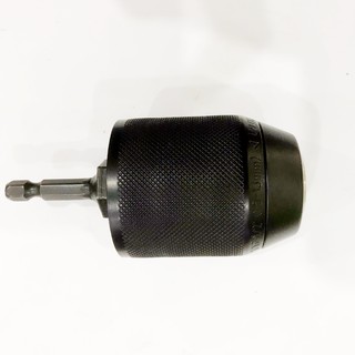 Đầu kẹp mang ranh kẹp mũi khoan auto lock 13mm bằng kim loại (kèm chuôi lục giác)
