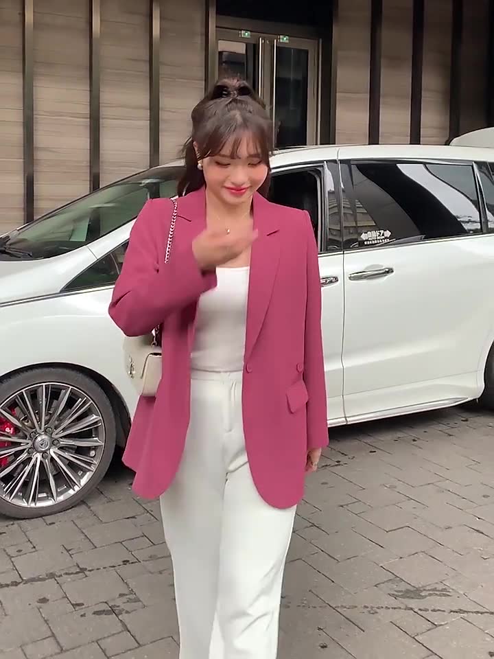 Áo khoác blazer nữ công sở hàn quốc, chất Umi chéo cao cấp mềm mịn giữ form QS57 | BigBuy360 - bigbuy360.vn