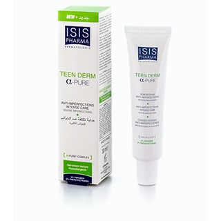 Kem Dưỡng Làm Giảm Mụn Trứng Cá Isis Pharma Teen Derm Alpha Pure 30ml
