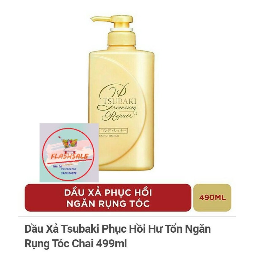 Dầu Xả Tsubaki Phục Hồi Hư Tổn Ngăn Rụng Tóc