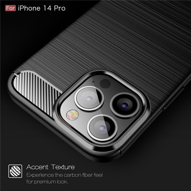 Ốp Điện Thoại Silicon Mềm Siêu Mỏng Sợi Carbon Cho Iphone 14 Pro 14 Max 13 12 11 Pro Max 13 12 Mini Xs Max XR 6 6s 7 8 Plus 5s Se 2020