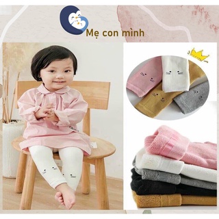 Quần tất len xù cho bé, quần tất không bàn hình mèo-Quần trẻ em