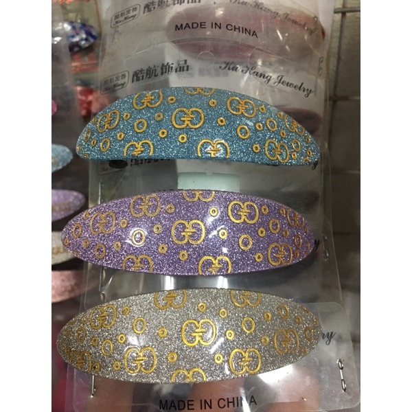 Kẹp tóc nhũ chữ G cho nữ