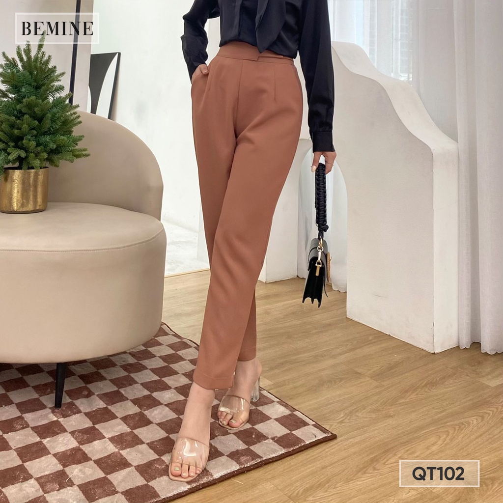 Quần dài nữ ống bó đai kiểu BEMINE QT102DA
