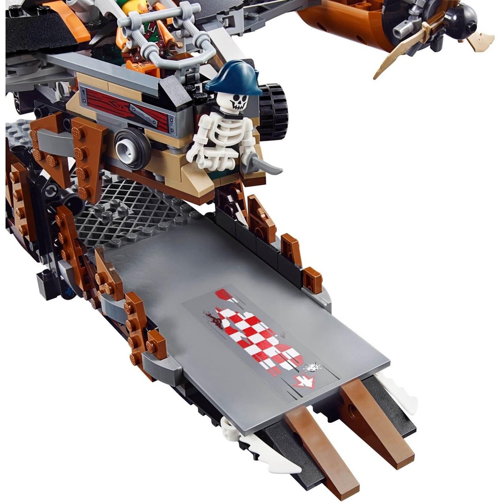 Đồ chơi lắp ráp lego Ninja Tàu bay hải tặc Cuộc chiến trên không - Đồ chơi xếp hình thuyền Misfortune’s Keep