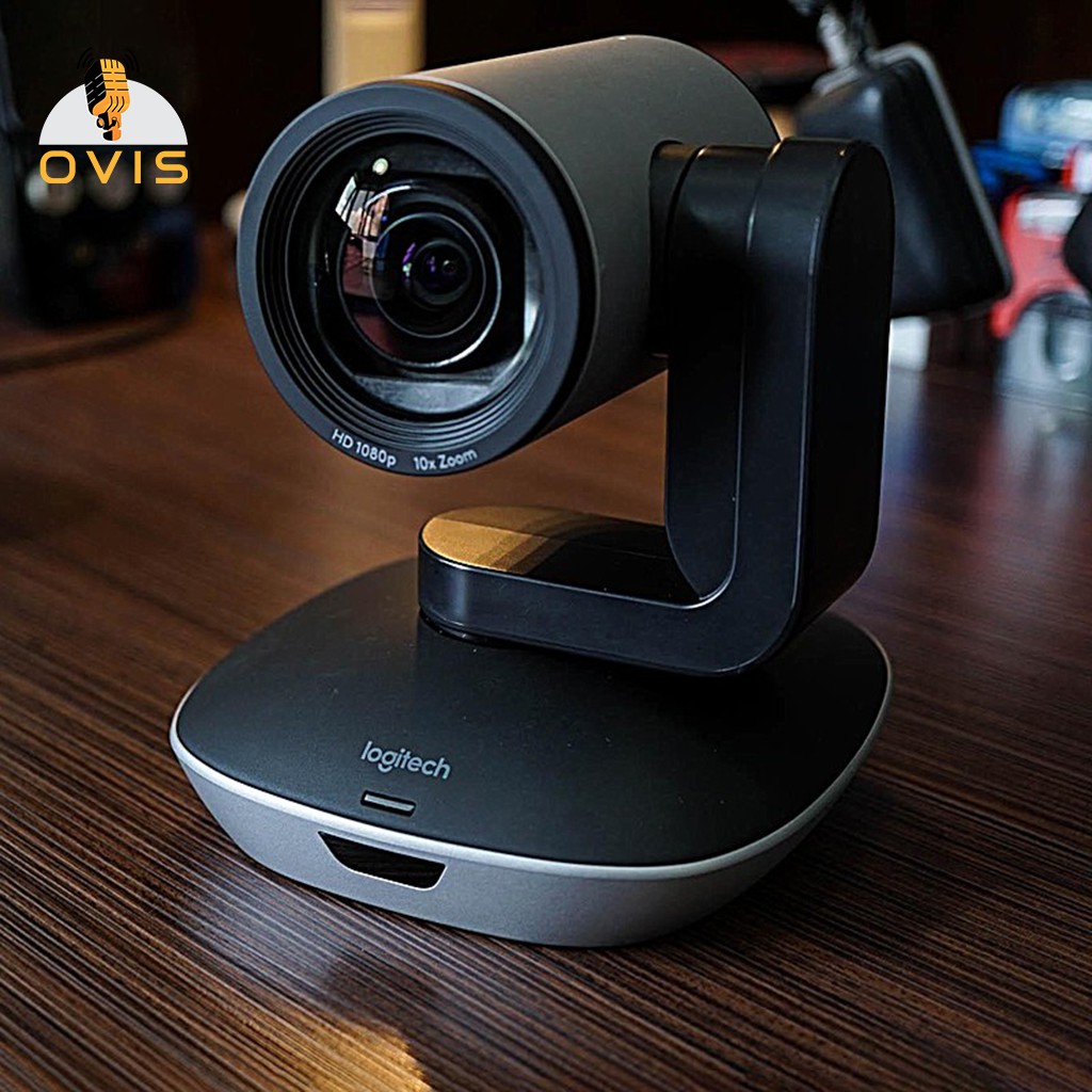 Logitech PTZ Pro 2 | Webcam Hội Thảo Trực Tuyến Chất Lượng Cao, Full HD 1080p, Zoom 10x, Điều Khiển Từ Xa